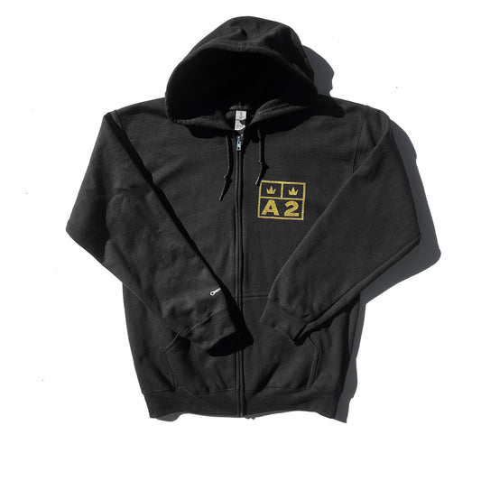 A2 Gold Crown Hoodie Jacket