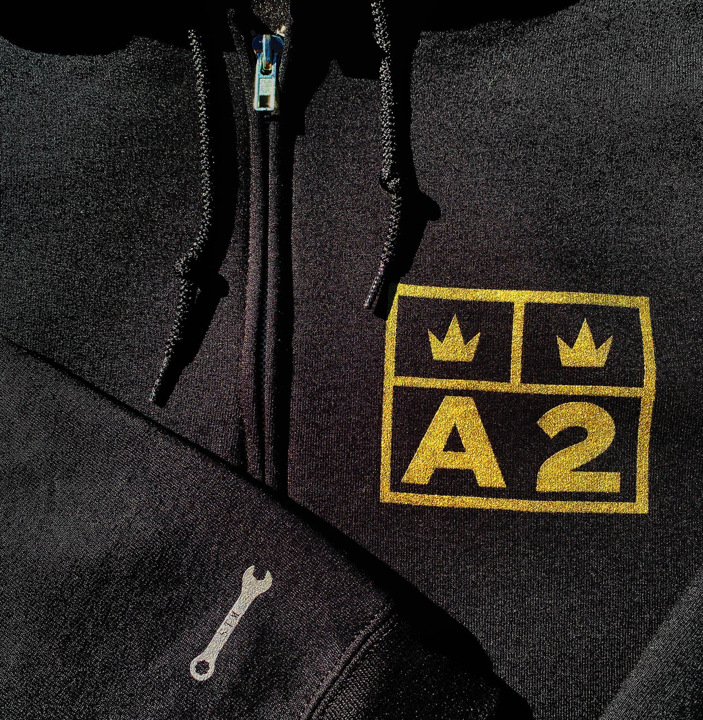A2 Gold Crown Hoodie Jacket