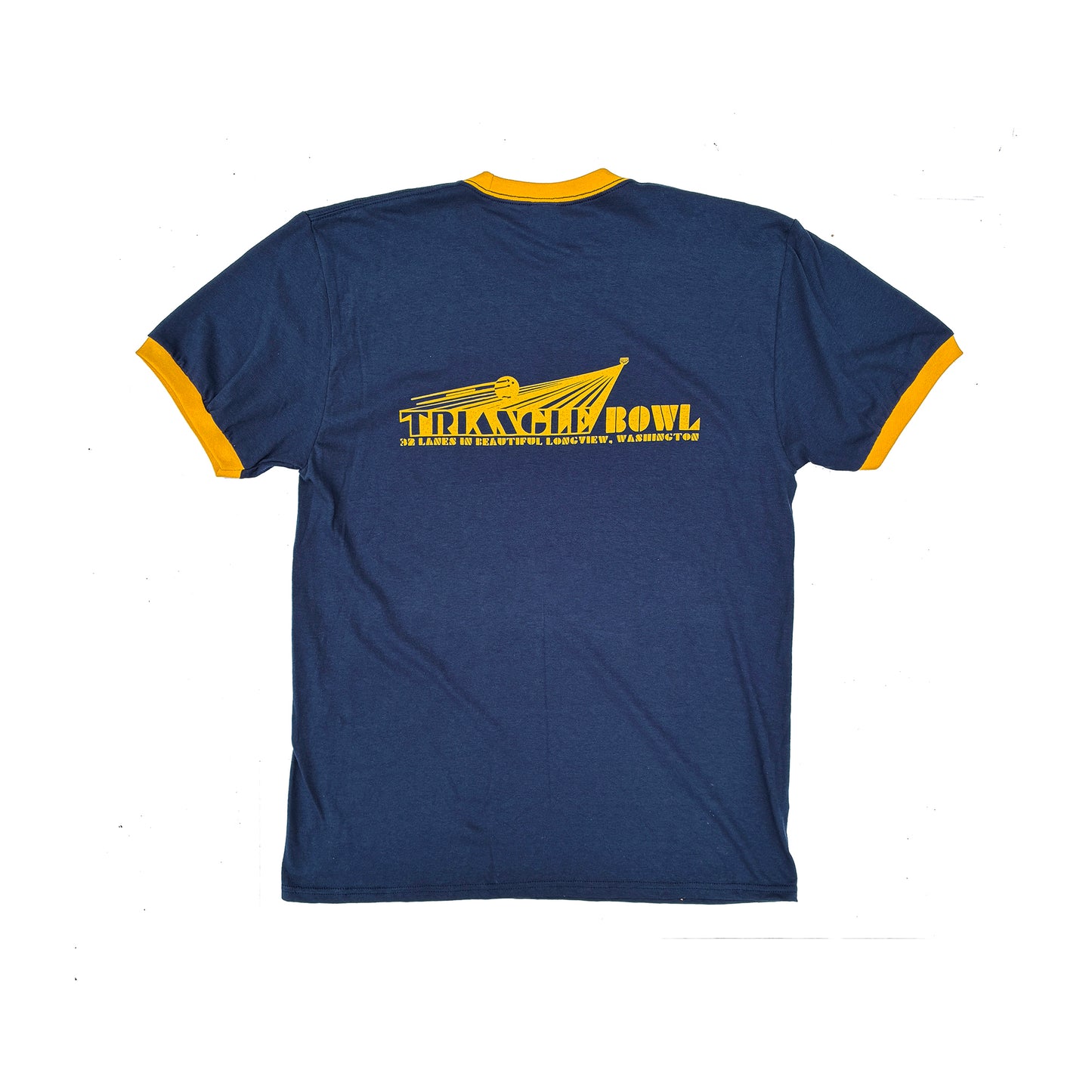 Triangle Bowl Retro Style Ringer Shirt