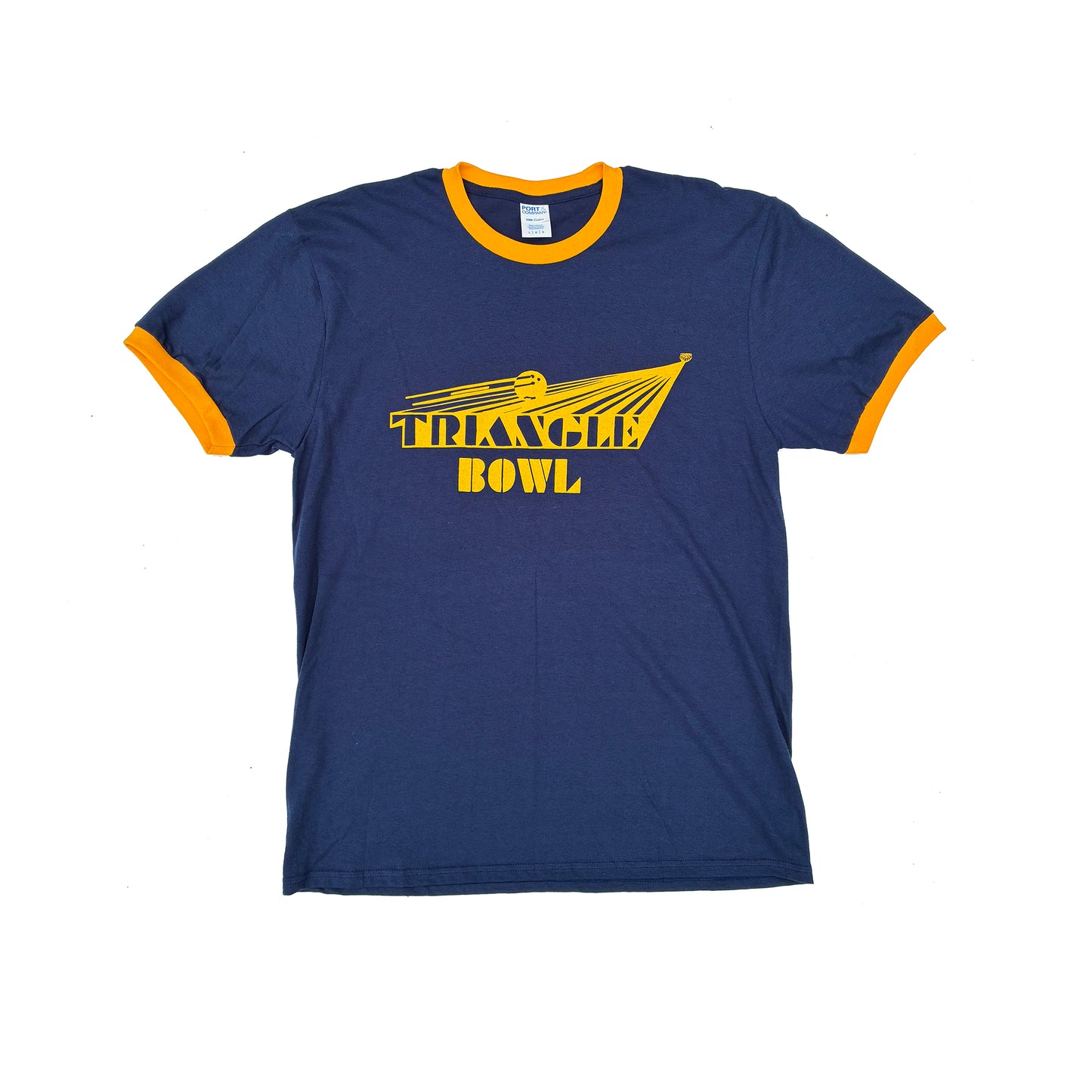 Triangle Bowl Retro Style Ringer Shirt