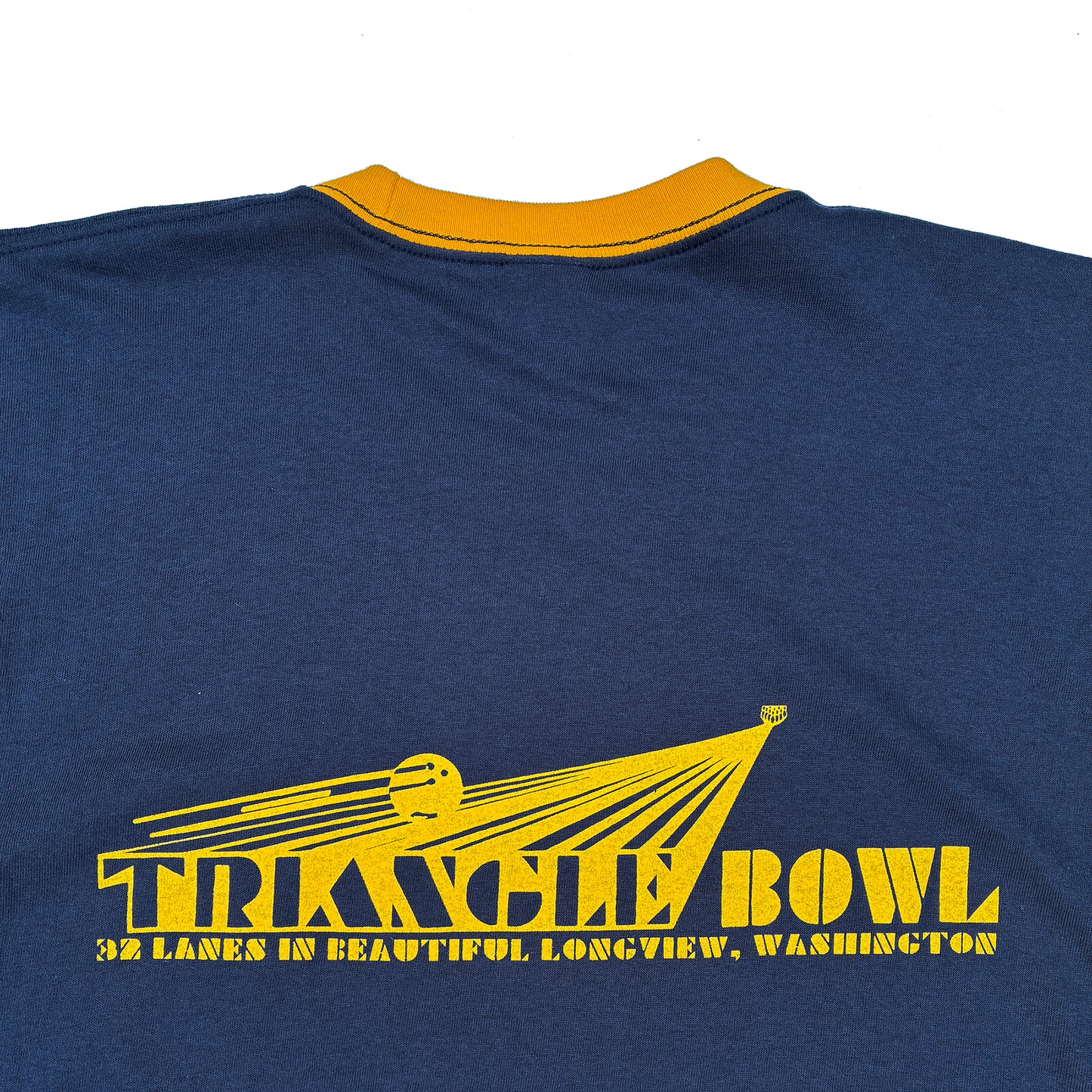 Triangle Bowl Retro Style Ringer Shirt